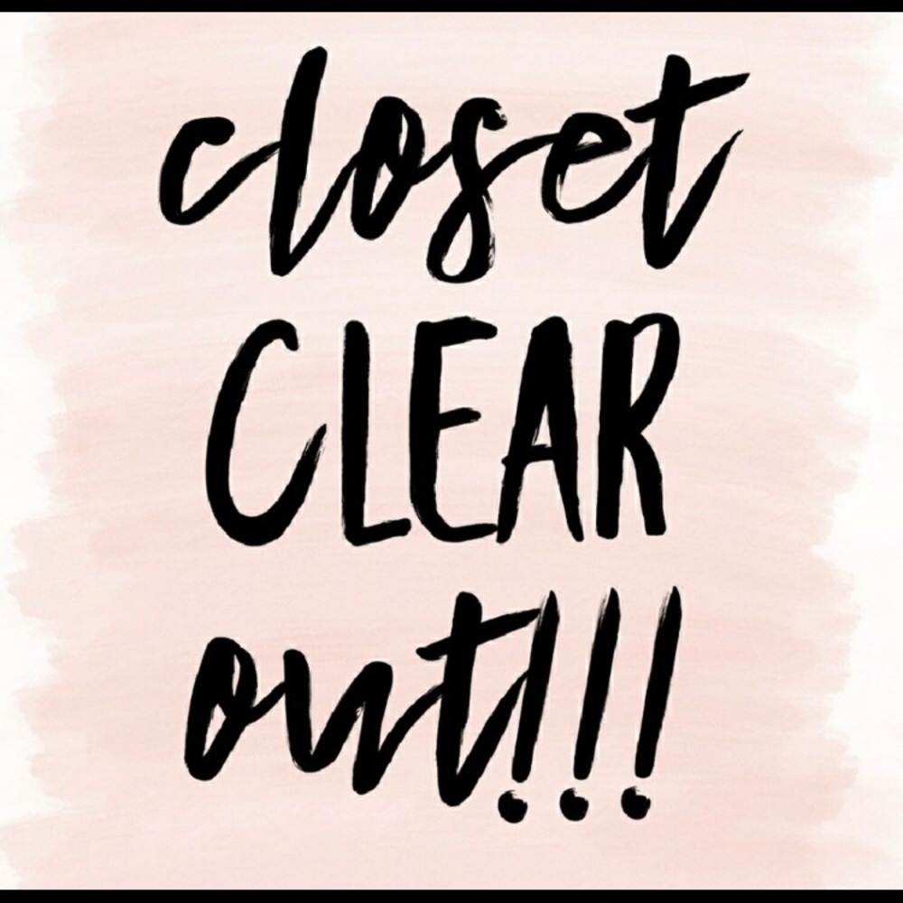 CLOSET CLEAN OUT!